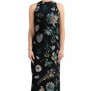 Versace Versus Women 100%Silk Open Back Maxi Dress